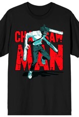 CHAINSAW MAN - Jumping Chainsaw Man Black Mens Tee L
