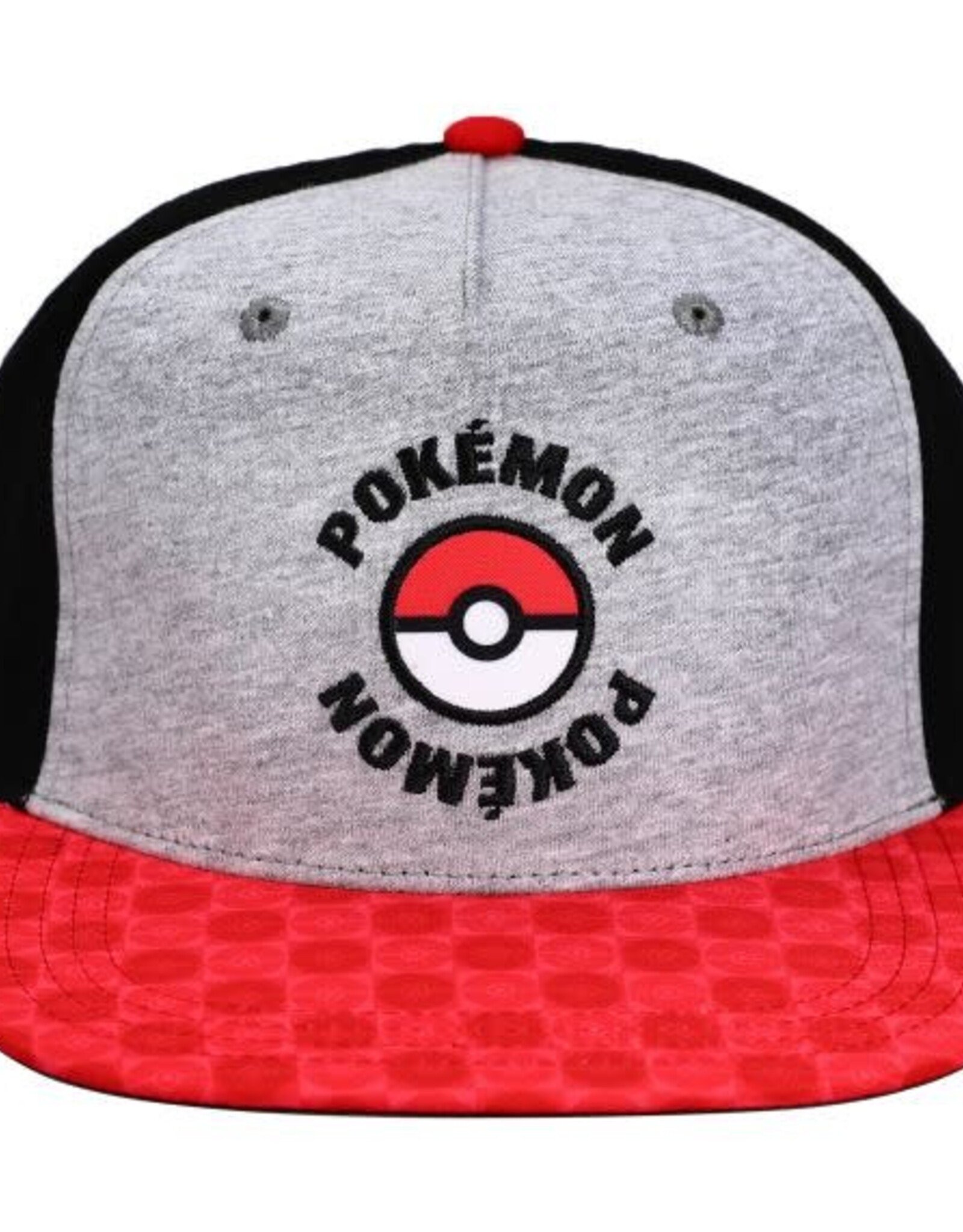 POKÉMON - GREY AND RED POKEBALL HAT - YOUTH