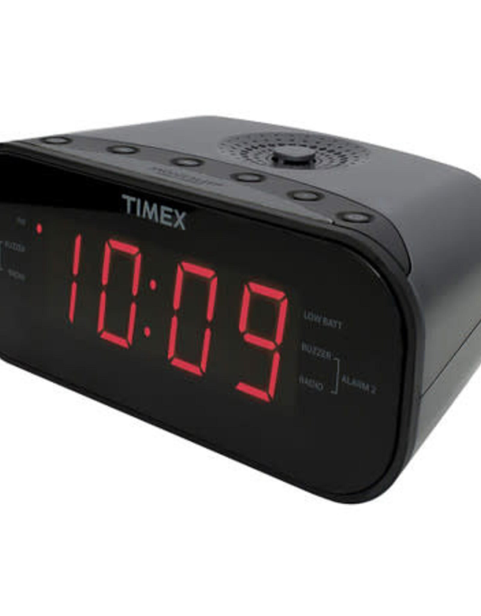 Dual Alarm Clock Radio with 1.2 inch Red Display Grey