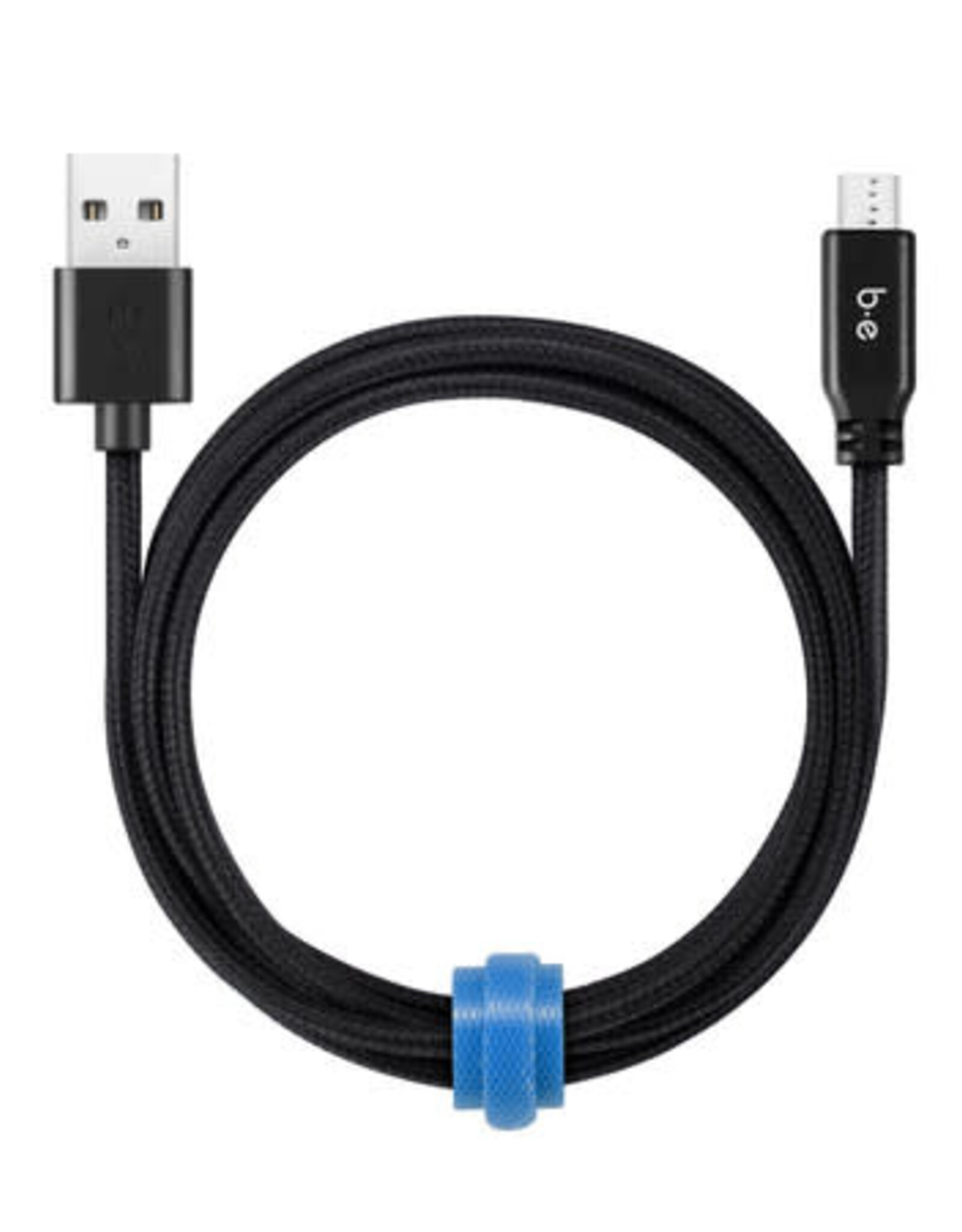 Braided Charge/ Sync Micro USB to USB-A Cable 4ft Black