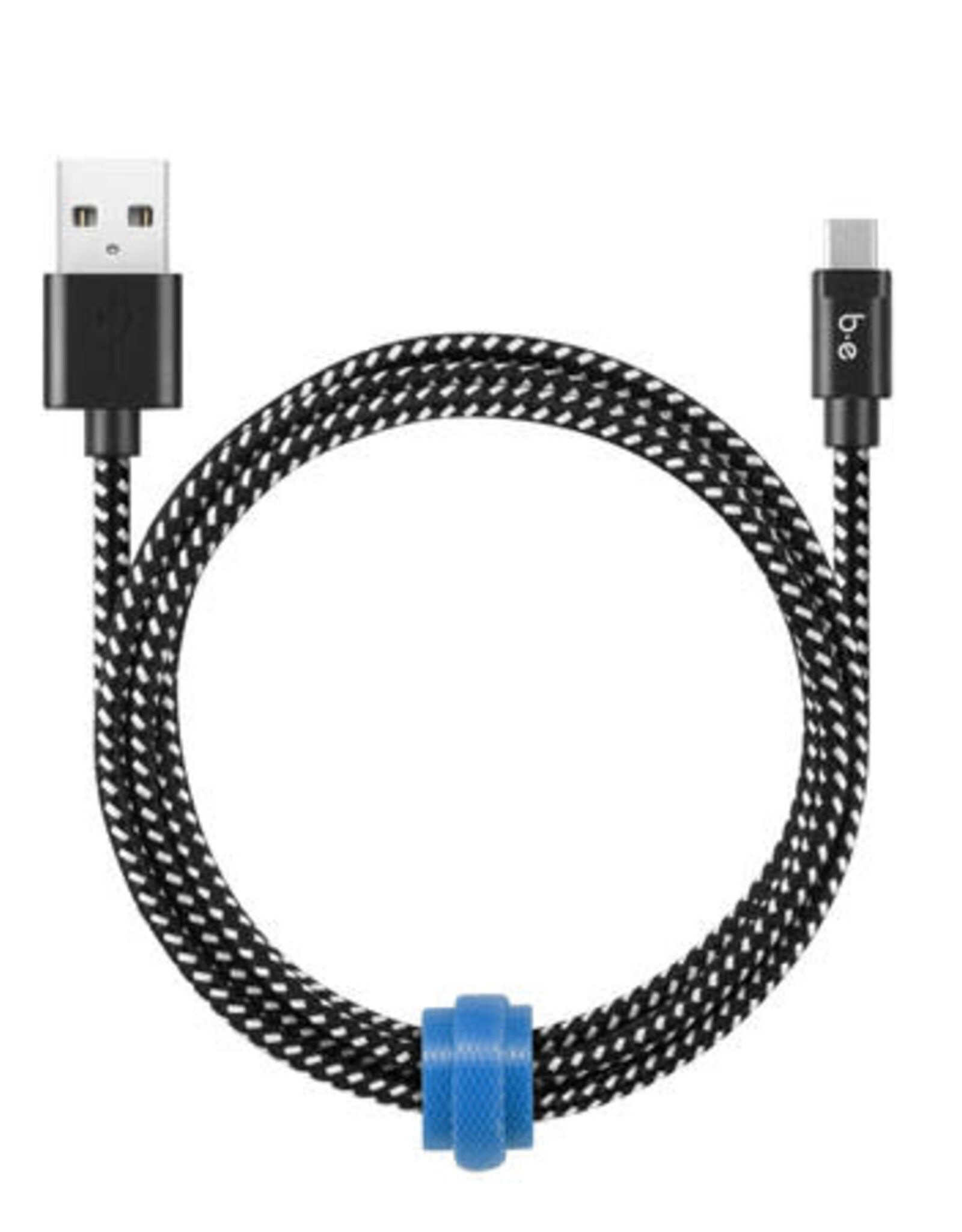 Braided Charge/ Sync USB-C to USB-A Cable 4ft Black