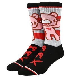 Gloomy Bear - Gray and Black Athletic Crew Socks