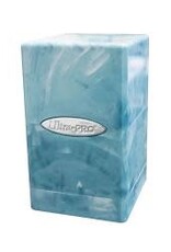 DECK BOX SATIN TOWER MARBLE LIGHT BLUE/WHITE
