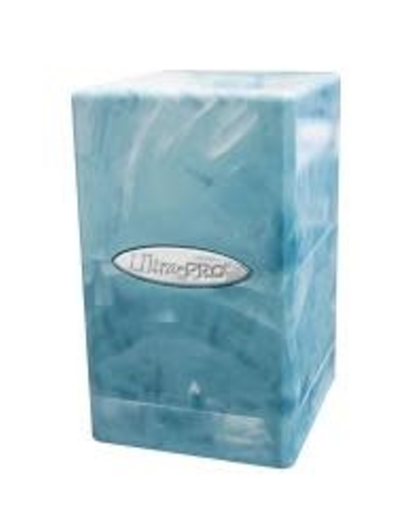 DECK BOX SATIN TOWER MARBLE LIGHT BLUE/WHITE