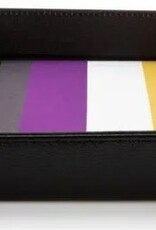 FOLD UP DICE VELVET TRAY PRIDE NONBINARY