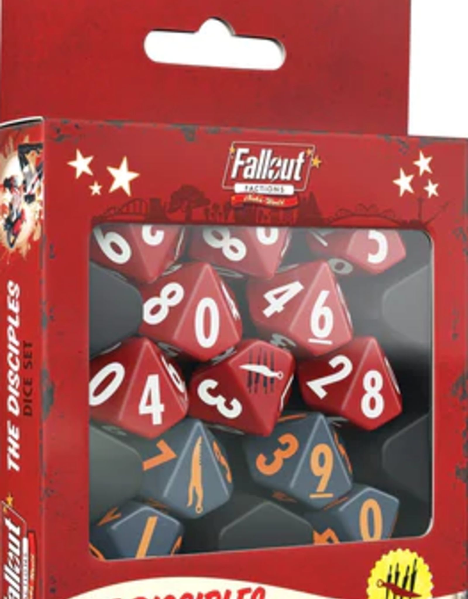 FALLOUT FACTIONS DICE SET THE DISCIPLES