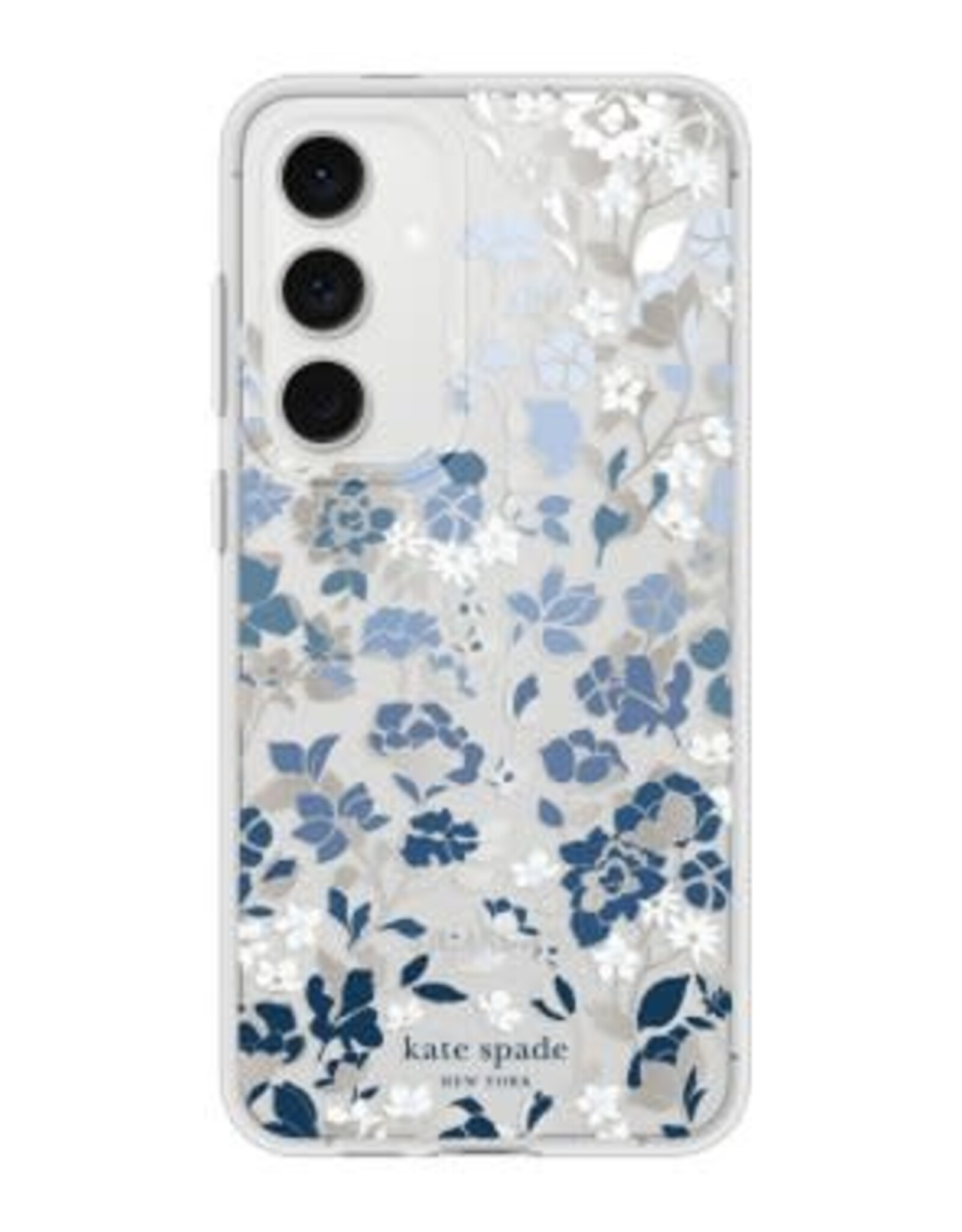 Samsung Galaxy S24 FE Kate Spade Protective Prints Case - Flowerbed Blue