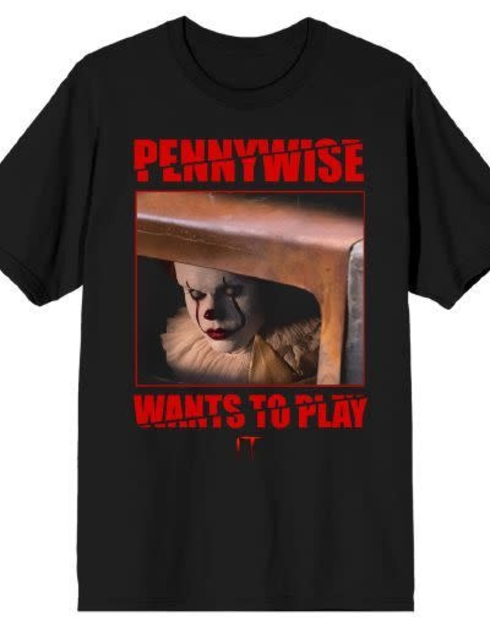 IT - Pennywise wants to Play Adult Black Tee XL/TG