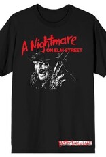 NIGHTMARE ON ELM STREET - Better Stay Up Late Adult Black Tee L/G