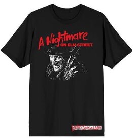 NIGHTMARE ON ELM STREET - Better Stay Up Late Adult Black Tee XL/TG