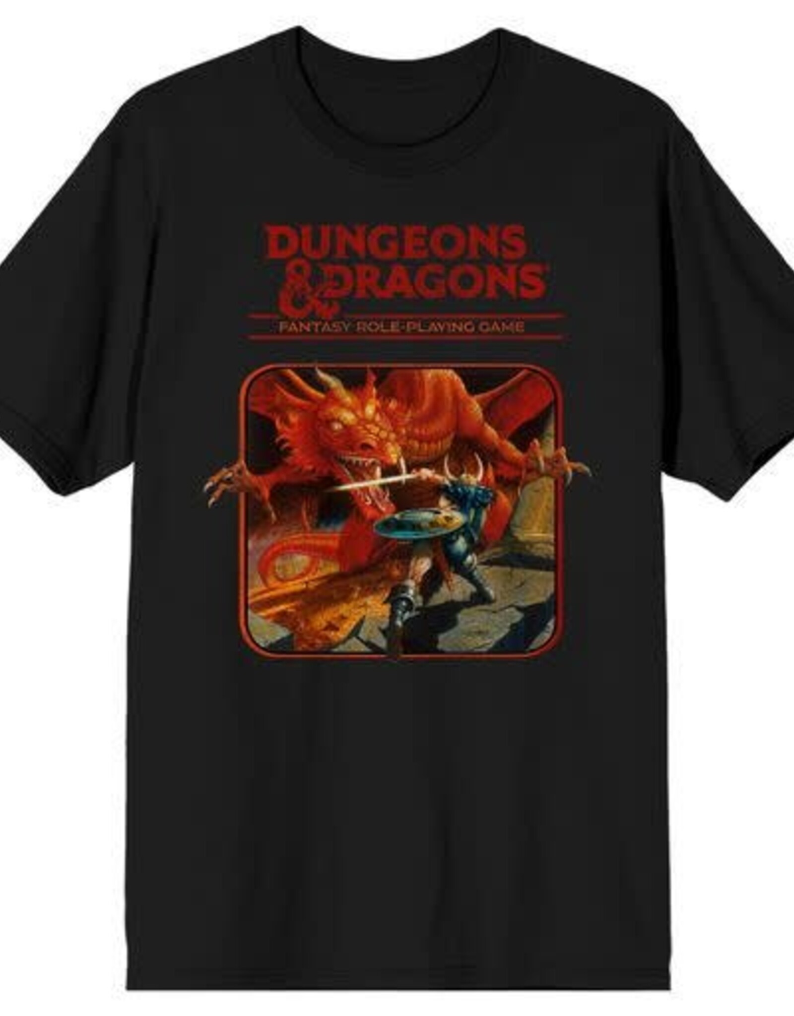 DUNGEONS AND DRAGONS - Fantasy Role Playing Game Adult Black Tee L/G