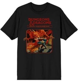 DUNGEONS AND DRAGONS - Fantasy Role Playing Game Adult Black Tee L/G