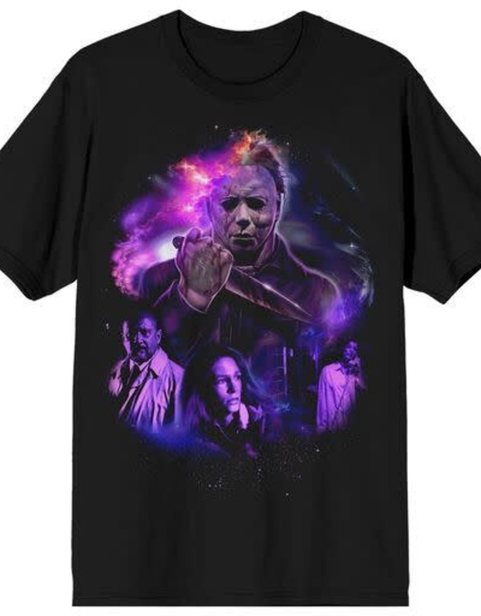 HALLOWEEN - Purple Universe Adult Black Tee XL/TG