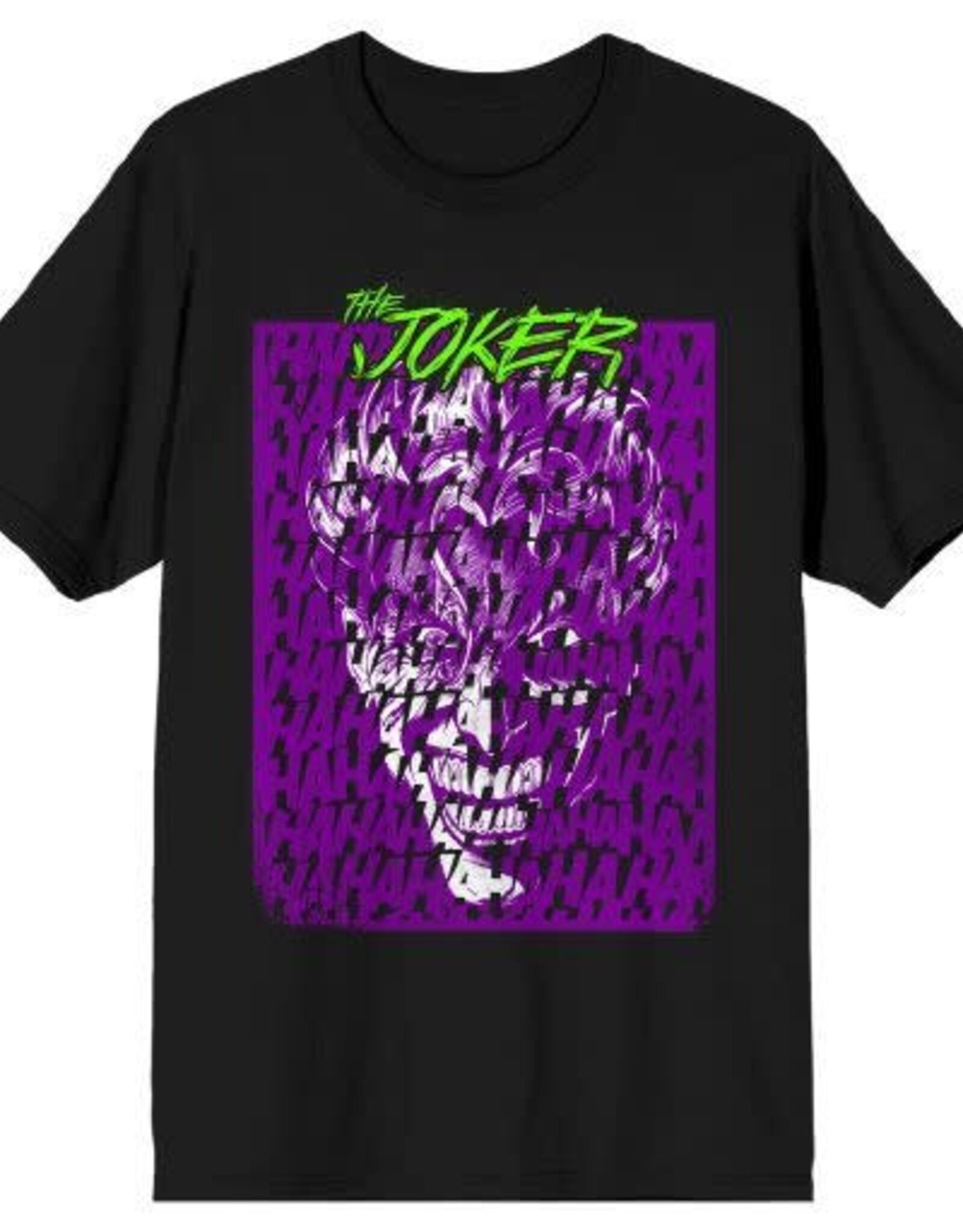BATMAN - The Joker Rectangle Art Adult Black Tee XL/TG
