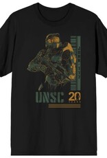 HALO - H2 Master Chief Barcode Black Adult Tee L/G