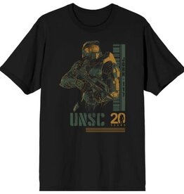 HALO - H2 Master Chief Barcode Black Adult Tee XL/TG