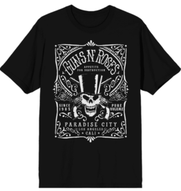 GUNS N ROSES - Paradise City Adult Black Tee XL/TG