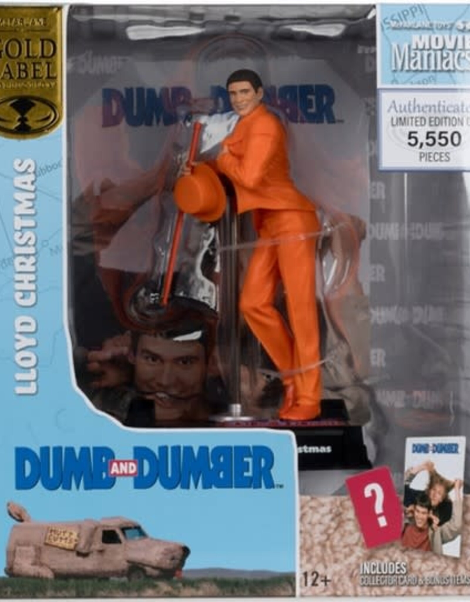 MOVIE MANIACS 6IN POSED - LLOYD CHRISTMAS (DUMB AND DUMBER)(GOLD LABEL)
