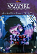 VAMPIRE: THE MASQUERADE 5TH ED RPG ACQUIRED TASTE LIMITED DICE & TRAY ACCESSORY PACK