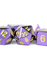 METAL 7 DICE SET PURPLE 16MM