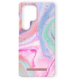 Printed Case Compatible w/ MagSafe Galaxy S25 Ultra Pastel Marble