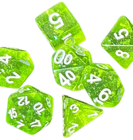 DCC RPG DICE SET GREENSTONE SHARDS
