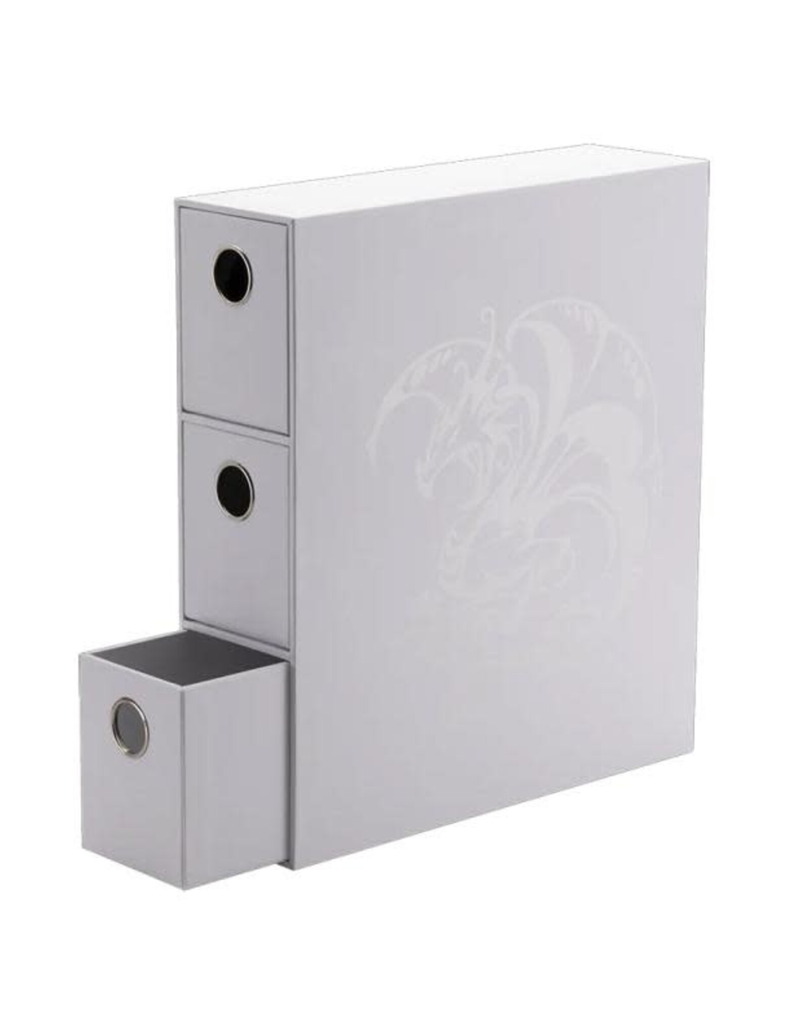 DRAGON SHIELD CARD FORTRESS CARD DRAWERS WHITE