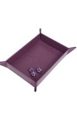 DICE ROLLING TRAY FOLDABLE MAGNETIC MIDNIGHT PLUM
