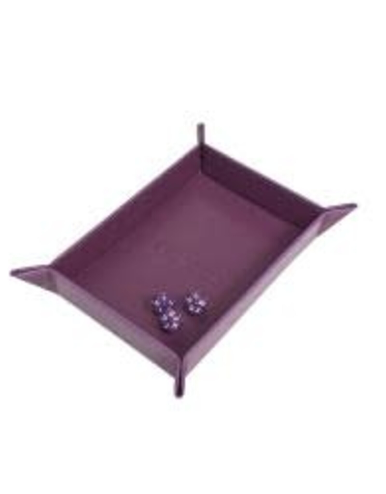 DICE ROLLING TRAY FOLDABLE MAGNETIC MIDNIGHT PLUM