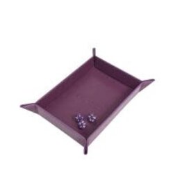 DICE ROLLING TRAY FOLDABLE MAGNETIC MIDNIGHT PLUM