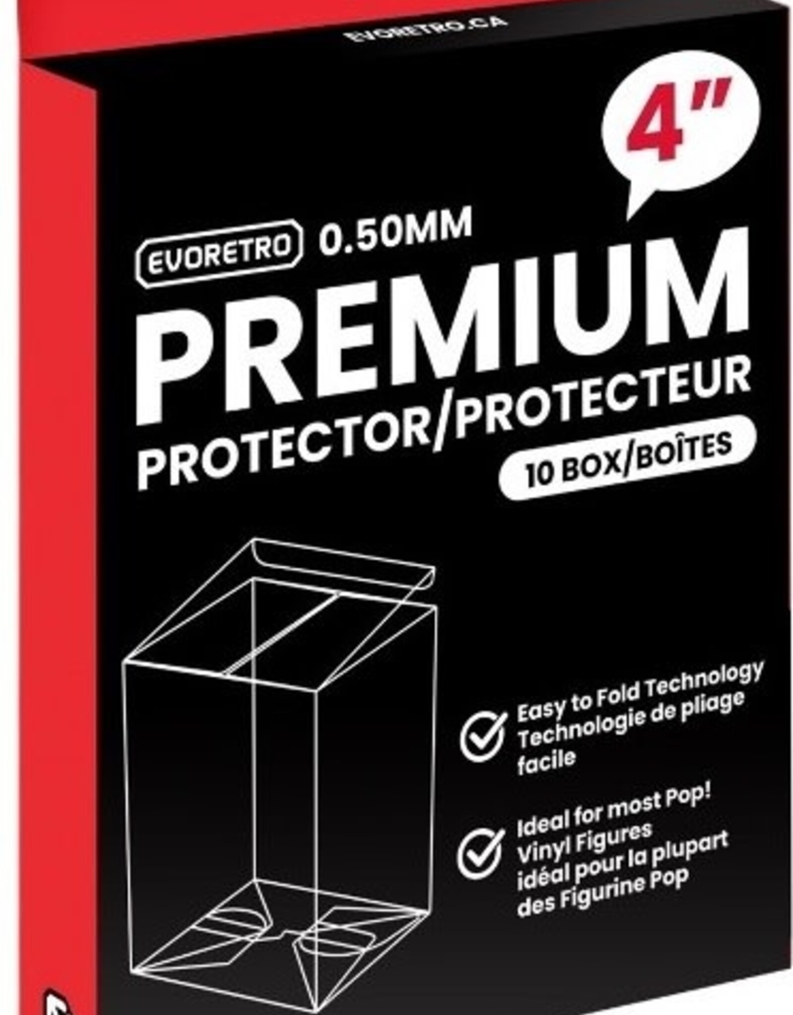ER PREMIUM FUNKO POP PLASTIC PROTECTOR  4" 10PK