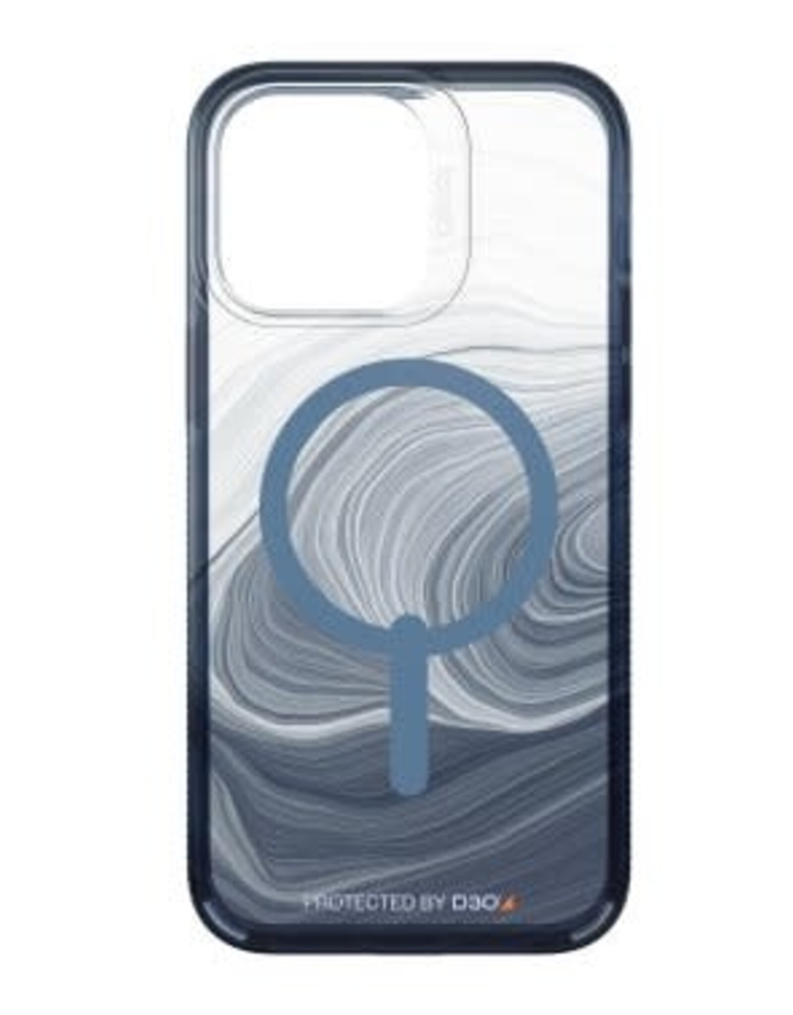 iPhone 14 Pro Max Gear4 D3O Milan Snap Case - Blue Swirl