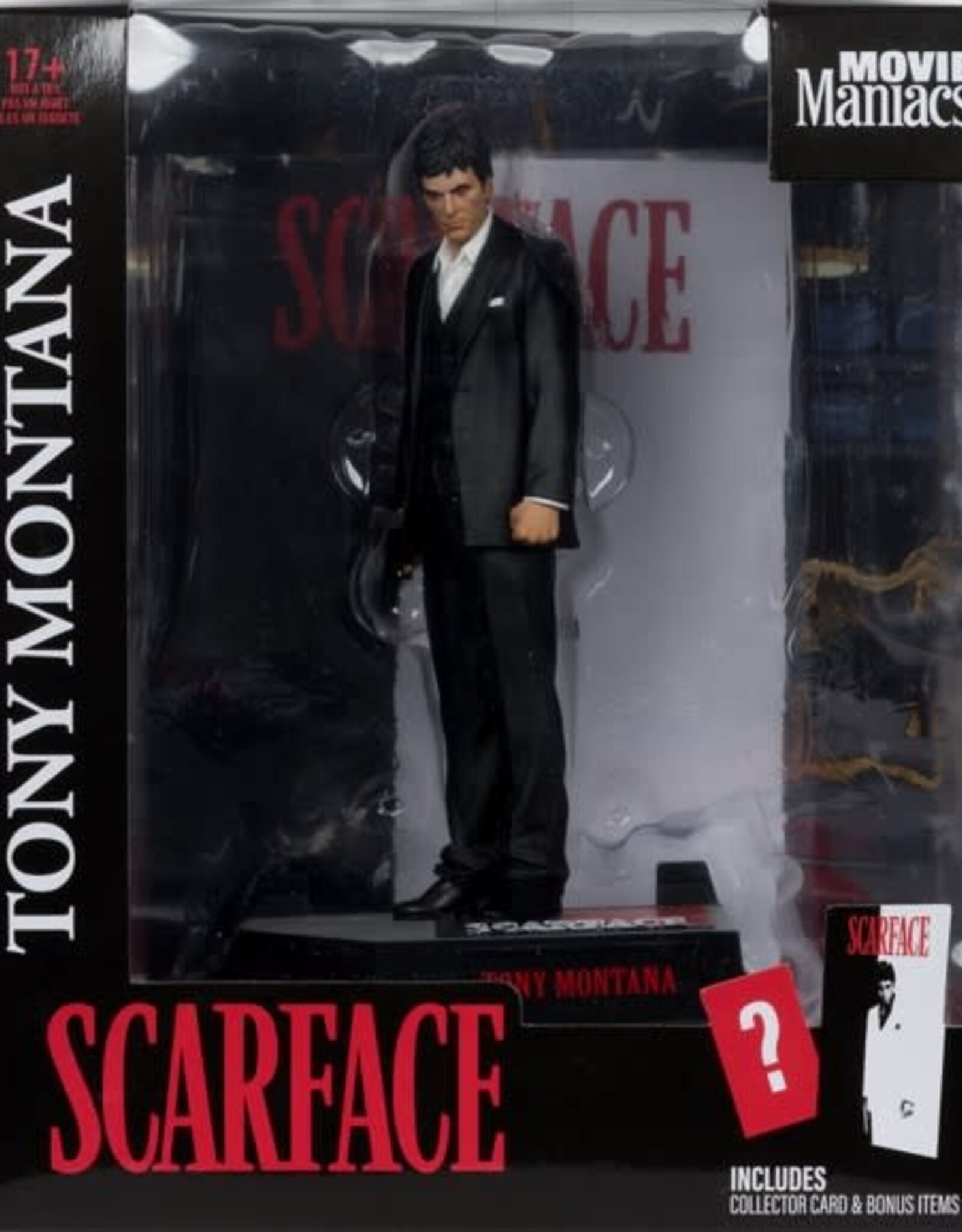 MOVIE MANIACS 6" POSED - NBC WV4 - TONY  MONTANA (SCARFACE)