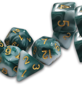 TRADITIONAL 9-DIE SET THRACIAN SMOKY  SACRIFICE DICE