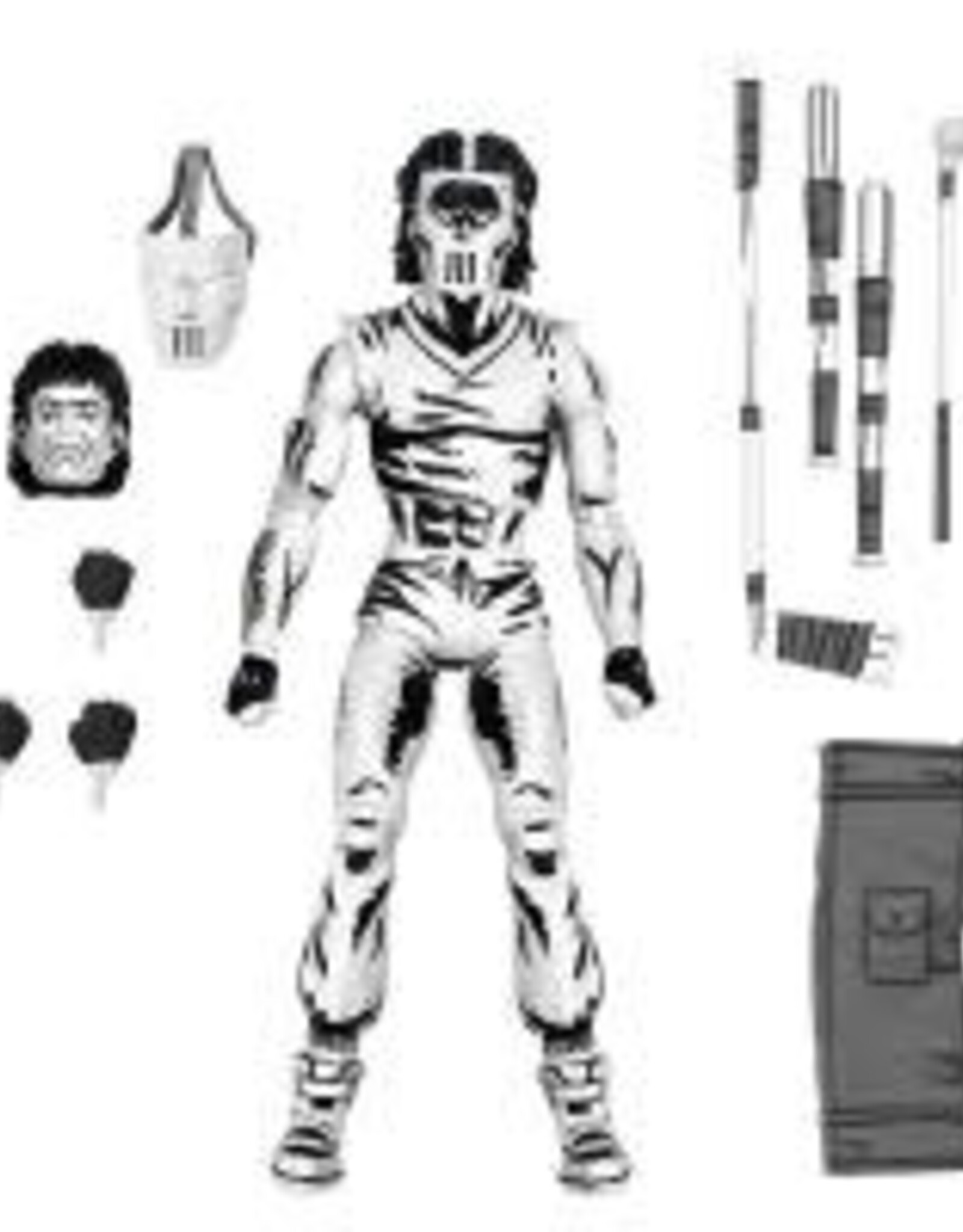 TMNT (MIRAGE) - 7" CASEY JONES BLACK & WHITE