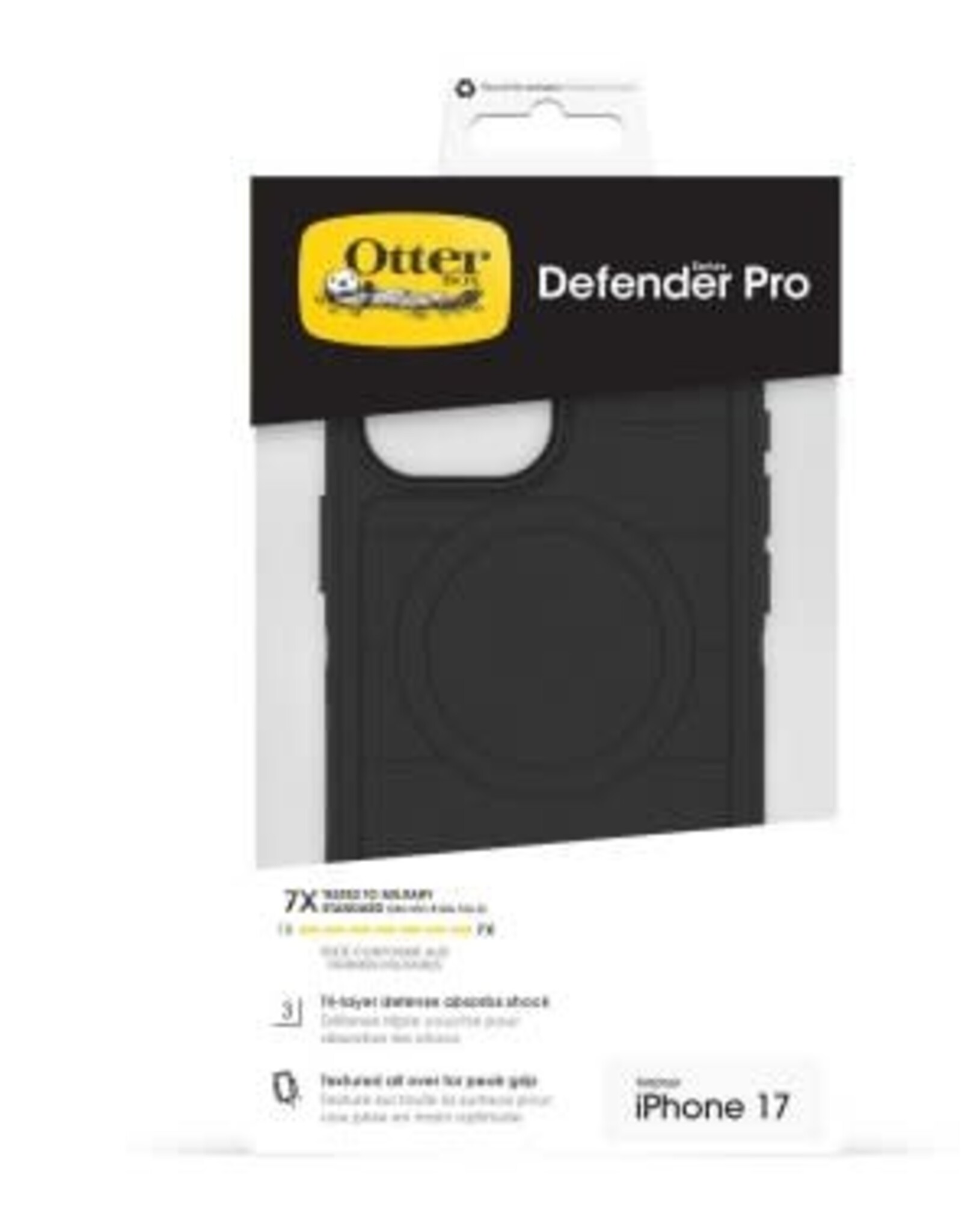 iPhone 17 Otterbox Defender Pro w/MagSafe + Camera Control Case - Black