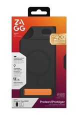 iPhone Air ZAGG Graphene Sedona Snap Kickstand Case - Flood Black/Orange