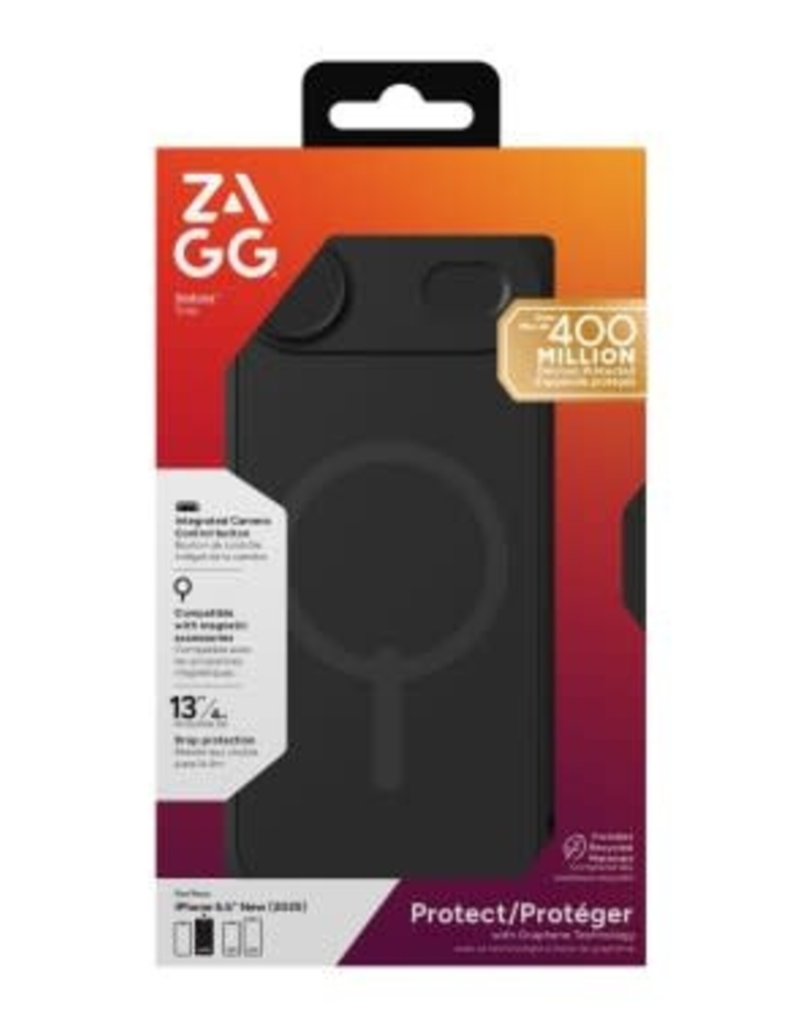 iPhone Air ZAGG Graphene Sedona Snap Case - Black