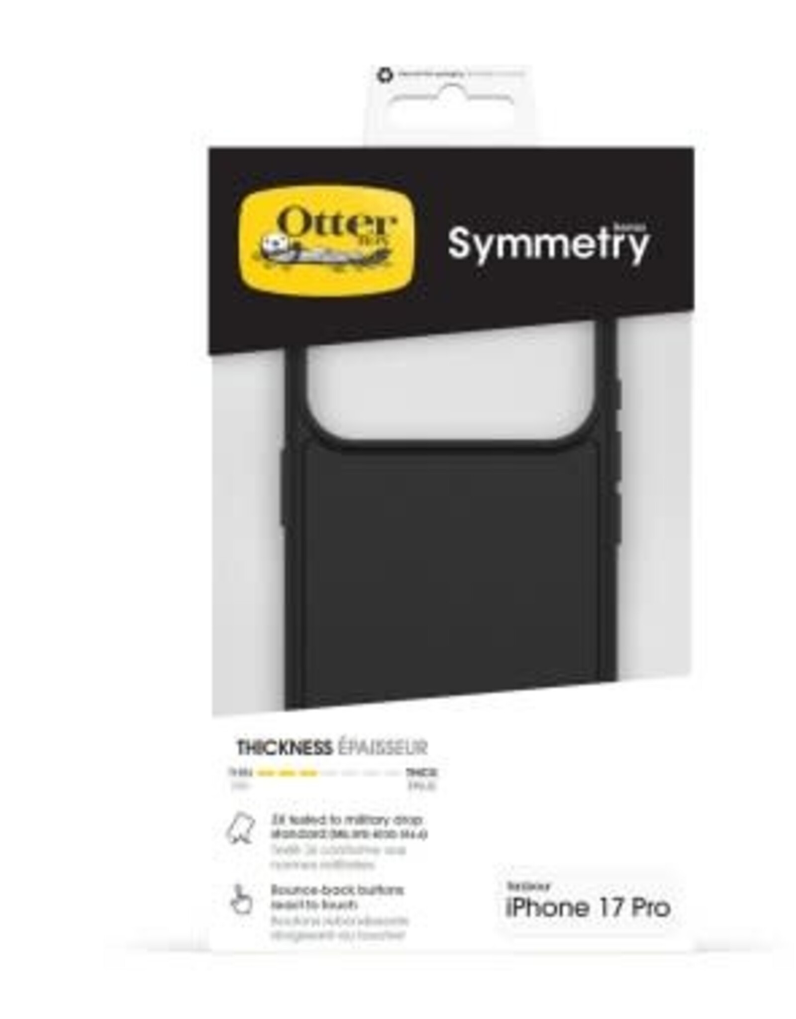 iPhone 17 Pro Otterbox Symmetry w/MagSafe + Camera Control Case - Black