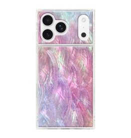 iPhone 17 Pro Max FLAUNT Square MagSafe Case - Pink Mother of Pearl
