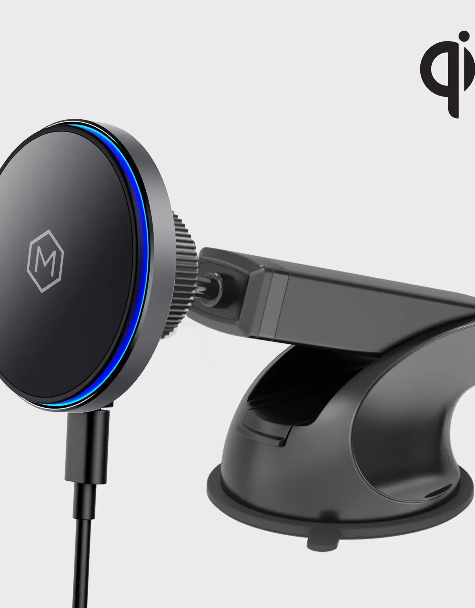 MagSwitch Qi2 Wireless Charger - Telescopic Suction Cup Mount