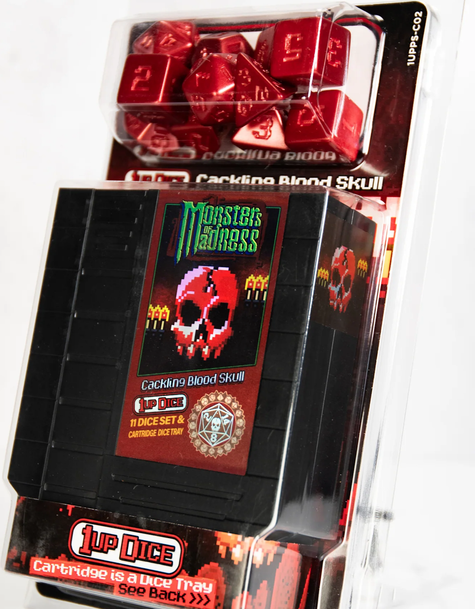 1UP-DICE CACKLING BLOOD SKULLPOLYHEDRAL DICE SET
