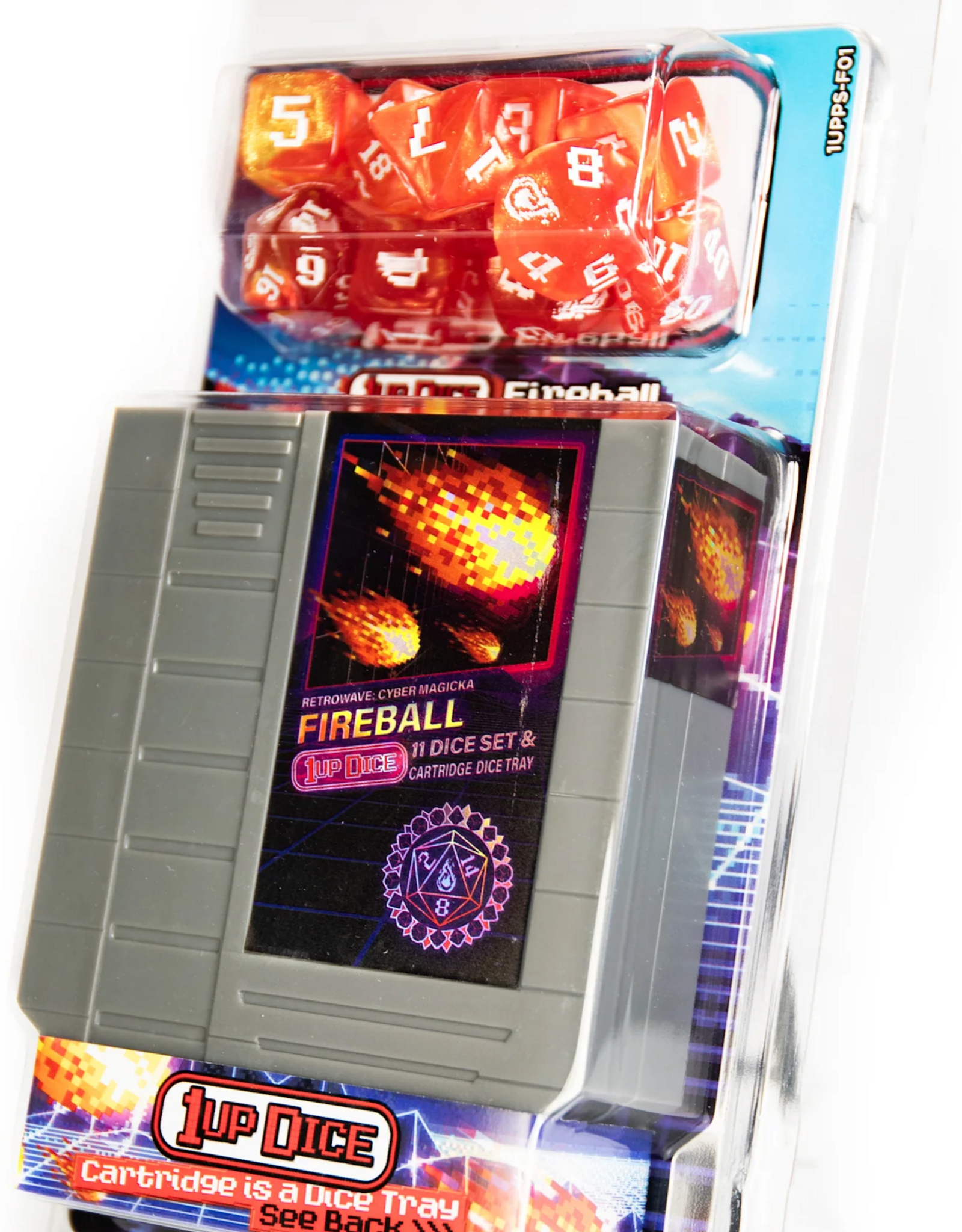 1UP-DICE FIREBALL POLYHEDRAL DICE SET
