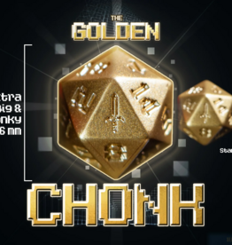 1UP-DICE GOLDEN CHONK MYTHICAL SWORD D20