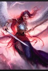 UP PLAYMAT MTG COMMANDER SERIES THREE COLOR WEDGE KAALIA BLACK STITCHED