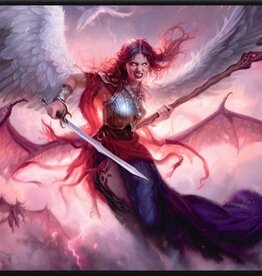 UP PLAYMAT MTG COMMANDER SERIES THREE COLOR WEDGE KAALIA BLACK STITCHED