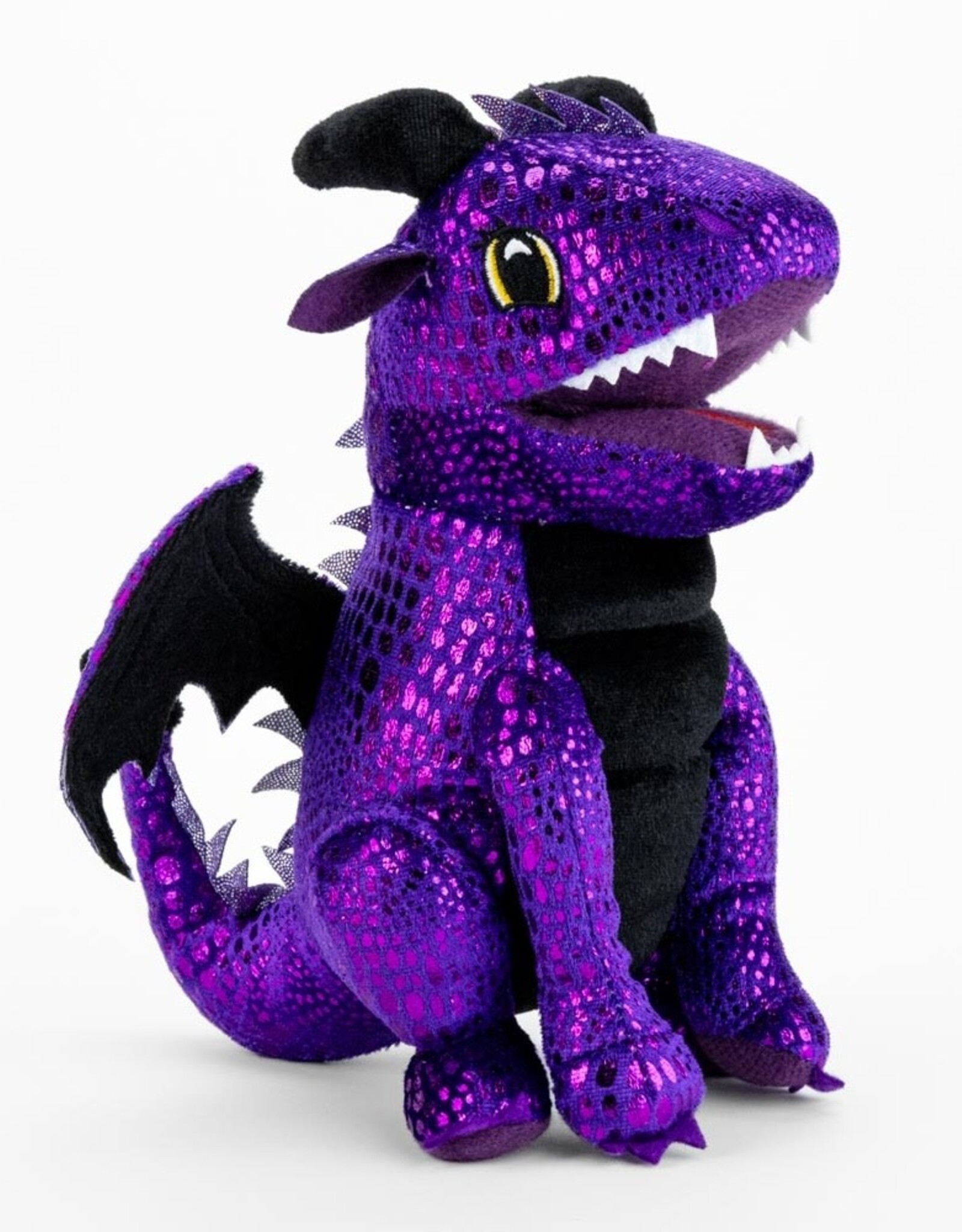 PLUSH DICE BAG PURPLE DRAGON