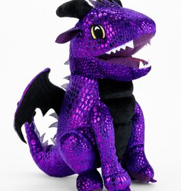 PLUSH DICE BAG PURPLE DRAGON