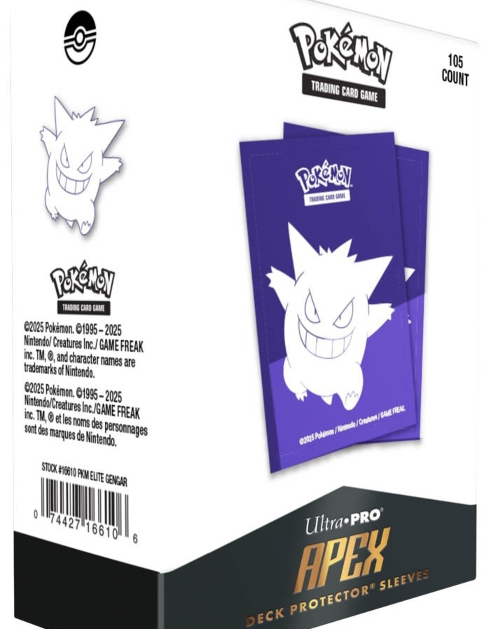 UP D-PRO APEX POKEMON ELITE GENGAR 105CT