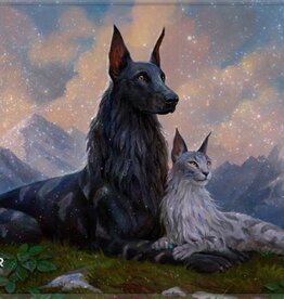 UP PLAYMAT MTG COMMANDER SERIES FAN VOTE 3 RIN AND SERI HOLOFOIL